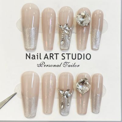 ABS acrylic press on nails,M handmadenails,S handmadenails,acrilicnails,acrylic nails,artificial fingernails,chromenails,fakenailspresson,glossynails