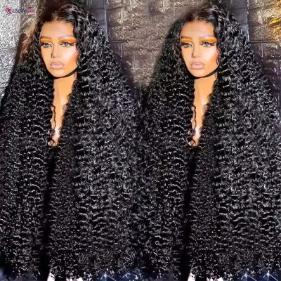 WPR Hot Selling Afro 100% Original Human Hair Glueless Natural Color Long Water Wave Body Wave Natural Wave Straightfull 8-40inch hd full front 13x4 13x6 4x4 lace wigs natural lace frontal wigs raw peruvian curly water wave lace front wigs human hair