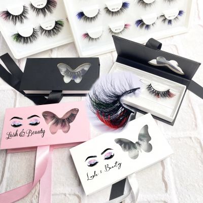 WPR Hot Handmade 3d Faux Mink Lashes 3/4 Clear Band Half False Eyelash  D Curl Lashes 8-15mm faux mink lashes Russian Volume Eyelashes private label